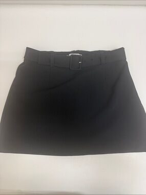 Abercrombie & Fitch Black Belted Mini Skirt - Women's